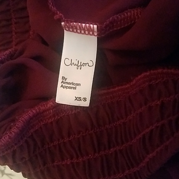 AA Chiffon Double-Layered Shirred Waist Skirt - Picture 3 of 6