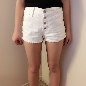 White Abercrombie Shorts