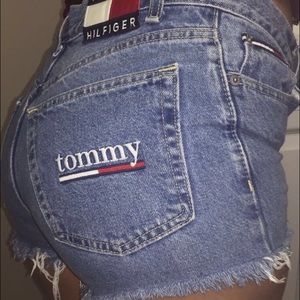 Vintage distressed high waisted shorts