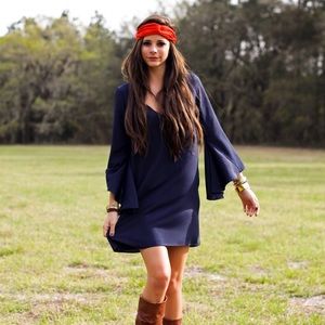 Dresses - Navy Shift Dress Dresses - Navy Shift Dress