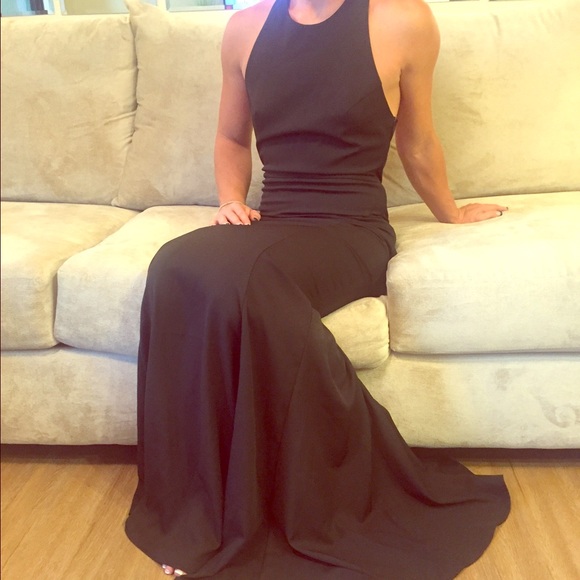 Long formal black dress