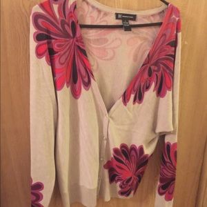 Inc beige cardigan