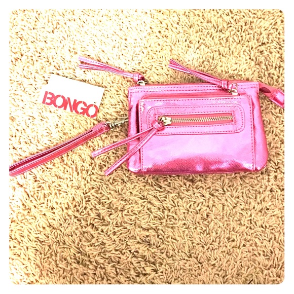 BONGO PINK SHIMMER CLUTCH