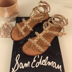 Sam Edelman Eavan Studded Gladiator Sandal 6.5 NEW