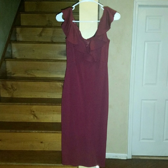 Red wine dress