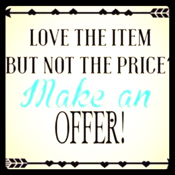 Love the item but not the price? Make me an offer!