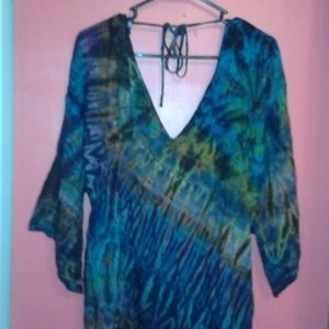 LOW V NECK TYE DYE!