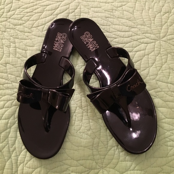Coach flip flops