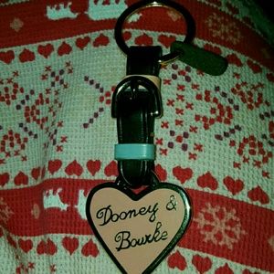 Authentic Dooney & Bourke vintage heart key chain