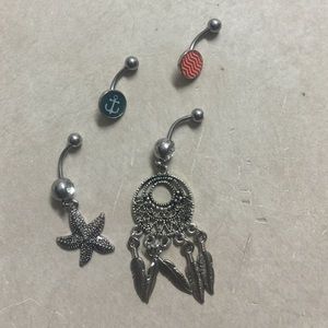 belly button ring set (4)