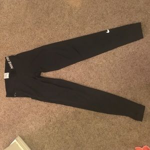 Black nike pro full length leggings