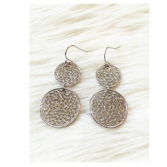Silver Filigree Earrings - Picture 1 of 4
