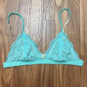 Lace Bralette- teal ✨✨SALE✨✨
