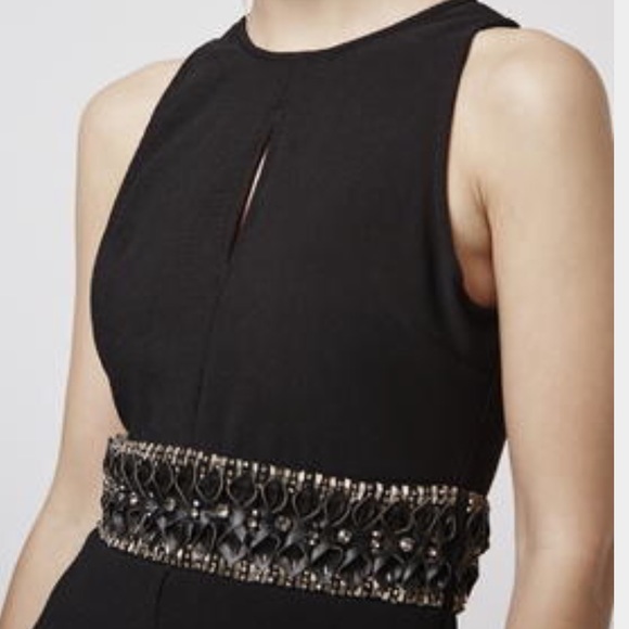 TOPSHOP Embellished Waist Body-Con Dress - Picture 3 of 4