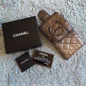 Authentic Chanel Leather Cambon Wallet