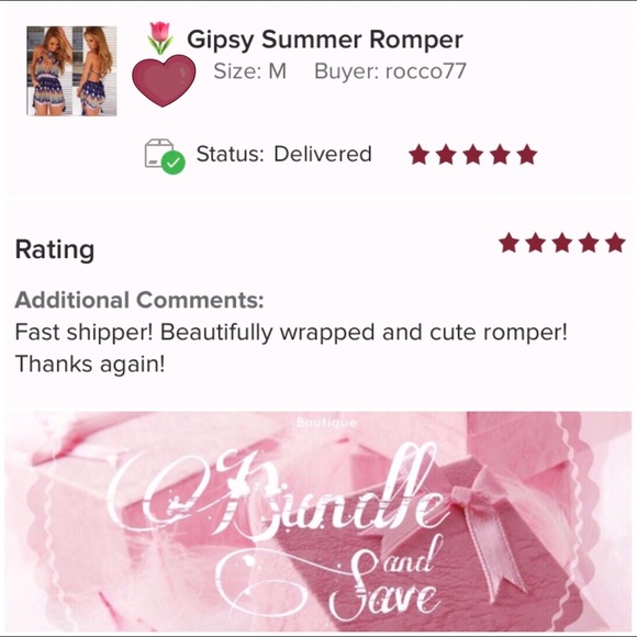 🌷 New Gypsy Romper - Picture 4 of 6