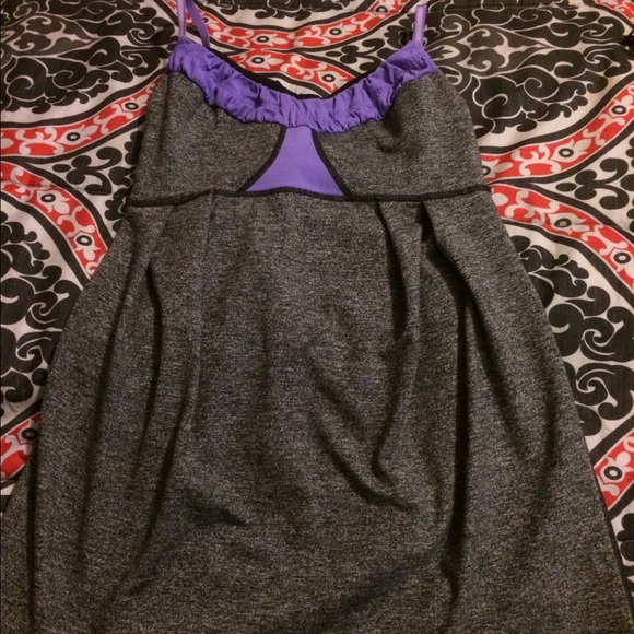 Grey/purple baby doll lulu top