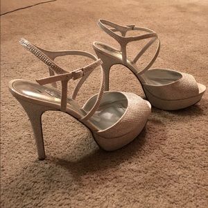 Silver Sparkly High Heels