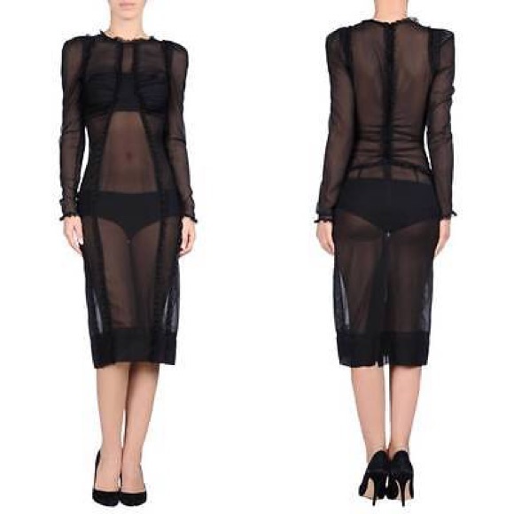 Dolce & GABBANA SHEER DRESS sz IT 38 / us 2
