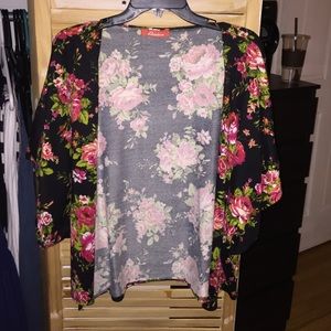 A floral cardigan! Great for the summer!