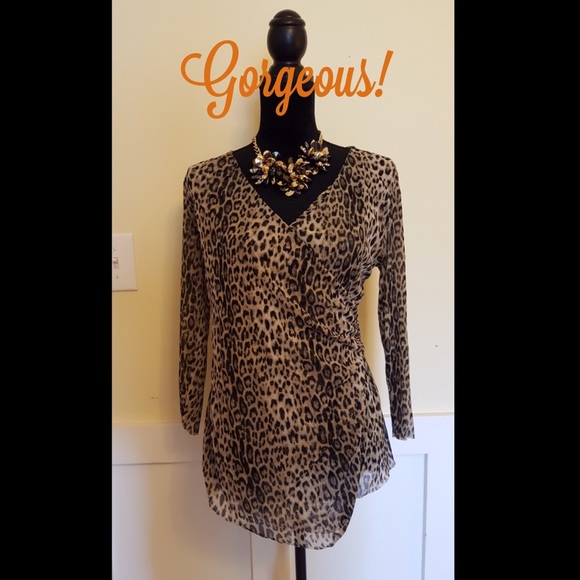 Print Asymmetrical Hem Top