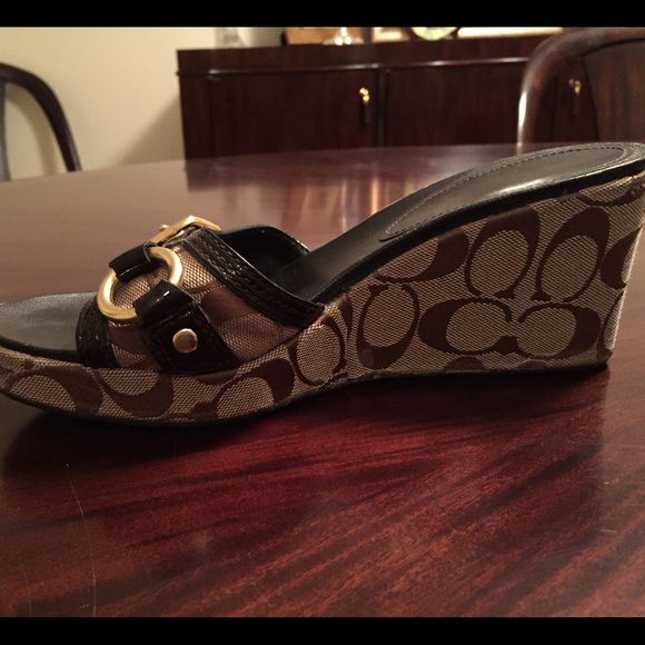 Coach wedge 3 inch heels