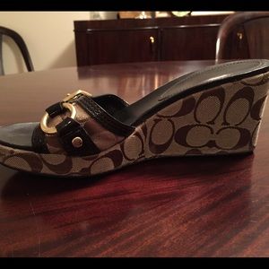 Coach wedge 3 inch heels