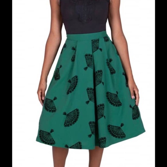 Tatyana fan circle skirt