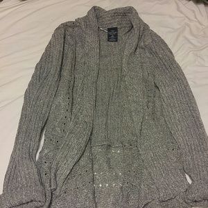 Grey long cardigan
