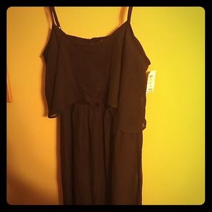 Black maxi dress