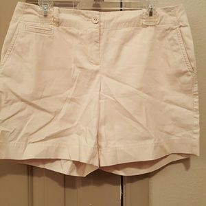 Khaki mid length Talbots shorts