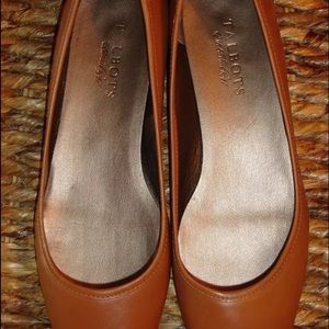 Talbots Tan Flats size 7.5