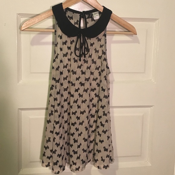 Shear Yorkie colored tank top