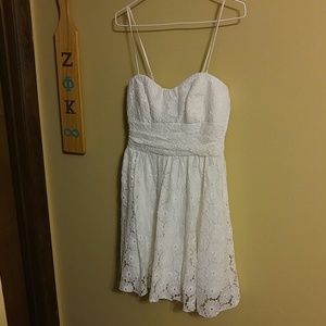White lace dress