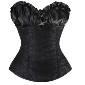 Final price! Women laced up boned bustier corset
