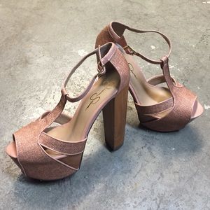Jessica Simpson ultra high sandals size 7.5