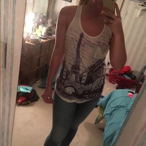 Racerback "Paris" Tank Top (Medium)