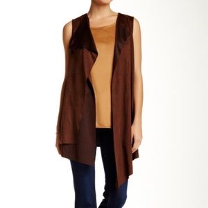 Harlow and Graham brown suede vest!