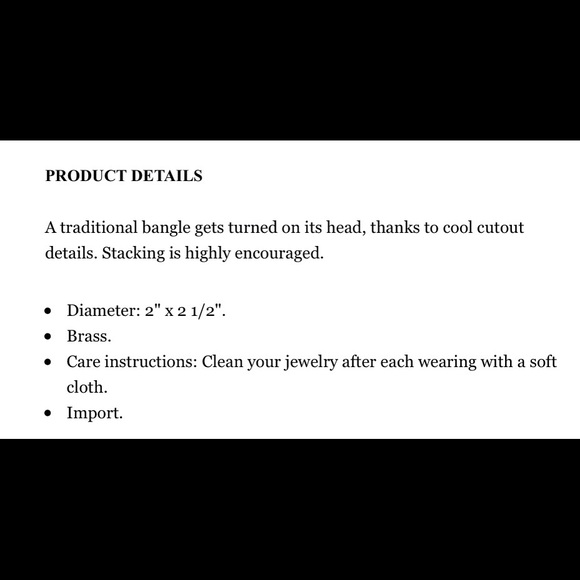Tradecraft bangle braclete - Picture 2 of 4