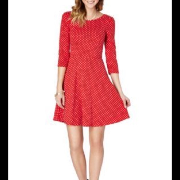 Rue 21 Red Polka Dot Skater Dress