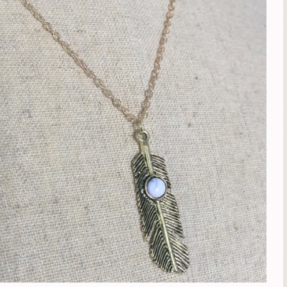 Boho feather necklace - Picture 1 of 1