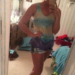 Large Multi-Colored Tank Top