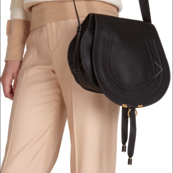 Authentic Chloe Marcie Medium Cross Body Bag Black - Picture 3 of 4