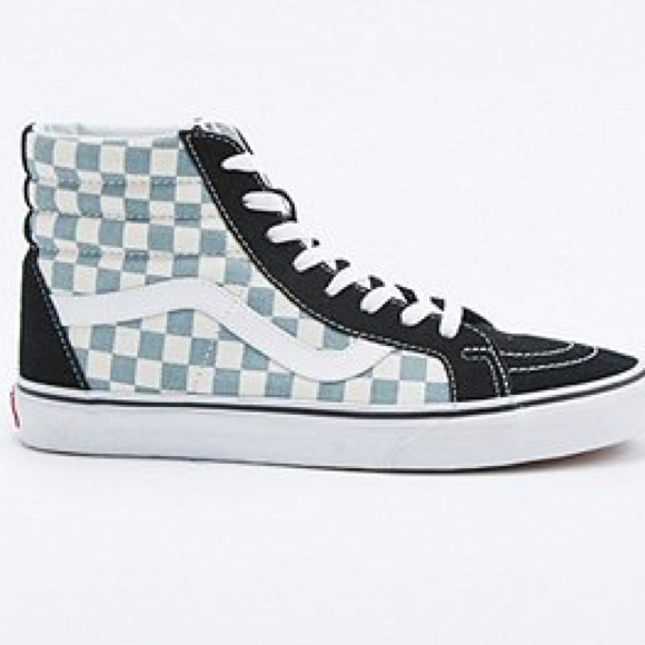 checkered high top van sneakers