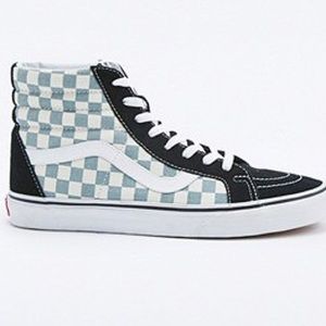 checkered high top van sneakers