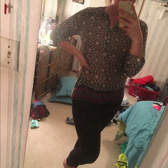 Large Patterned Blouse