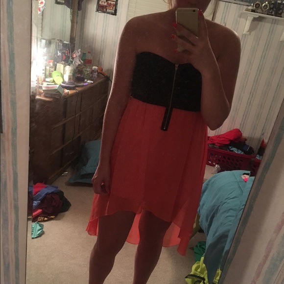 Strapless High-Low Dress (Large)