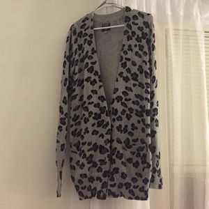 Cozy leopard print sweater