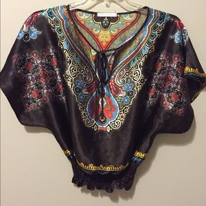 Scrunch blouse top