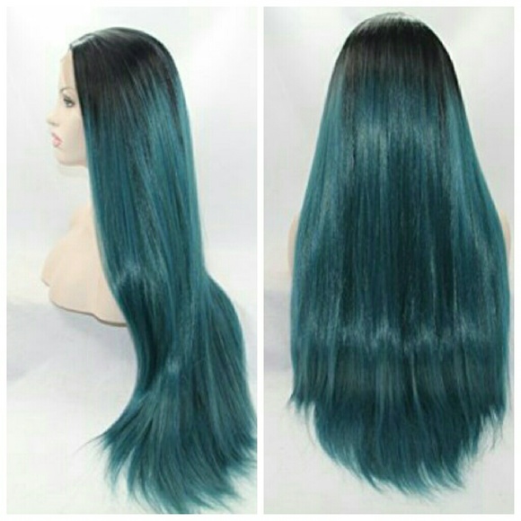 Ombre Green Lacefront Wig